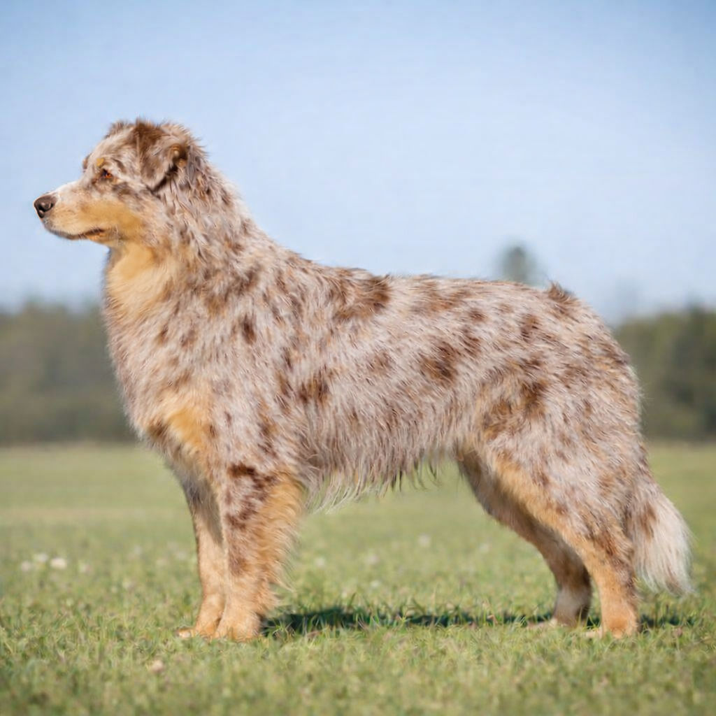 Australian Shepherd Red Merle Copper Aussie Australian Shepherd in Red Merle Copper Markings